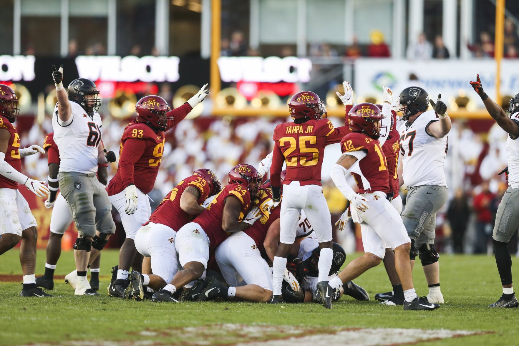 Oklahoma State plays at Iowa State University